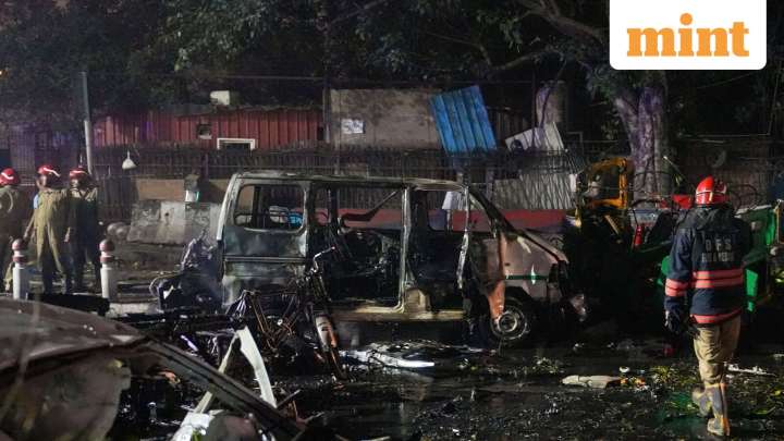 Red Fort blast: Videos show cars gutted after massive explosion near metro