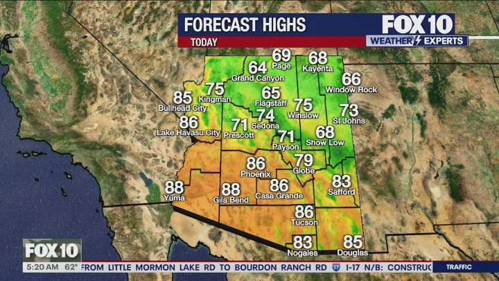 Arizona weather forecast: Gradual cooling trend hitting the state