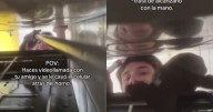 A joven se le cae el celular dentro del horno mientras hacía una videollamada; todo queda grabado