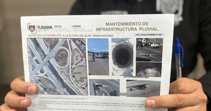 Reparaciones de socavón tomarán dos semanas