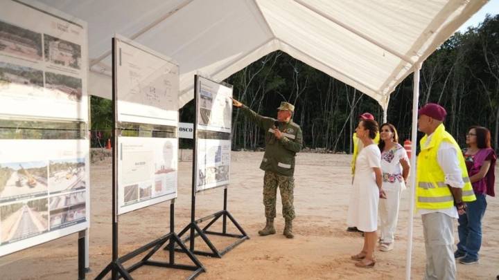 Sheinbaum supervisará Tren Maya de carga y promete gasolina más barata
