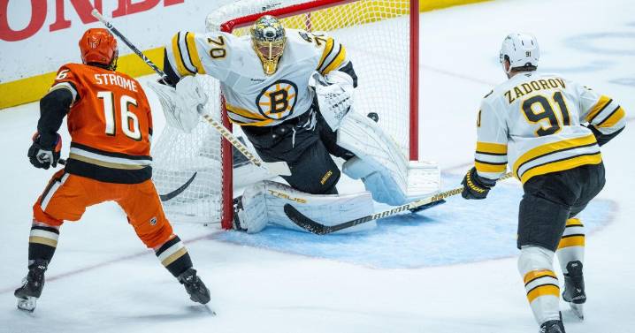Ian Moore's late goal pushes Ducks over the Bruins