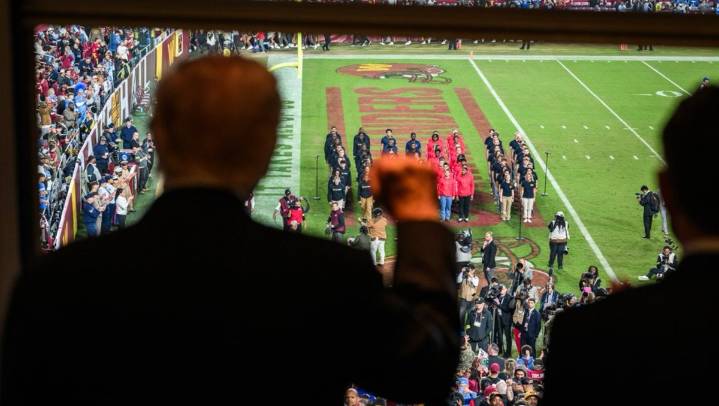 Trump en abucheado en partido de la NFL