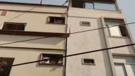 Crack appears in five-storey Hyderabad building causing panic