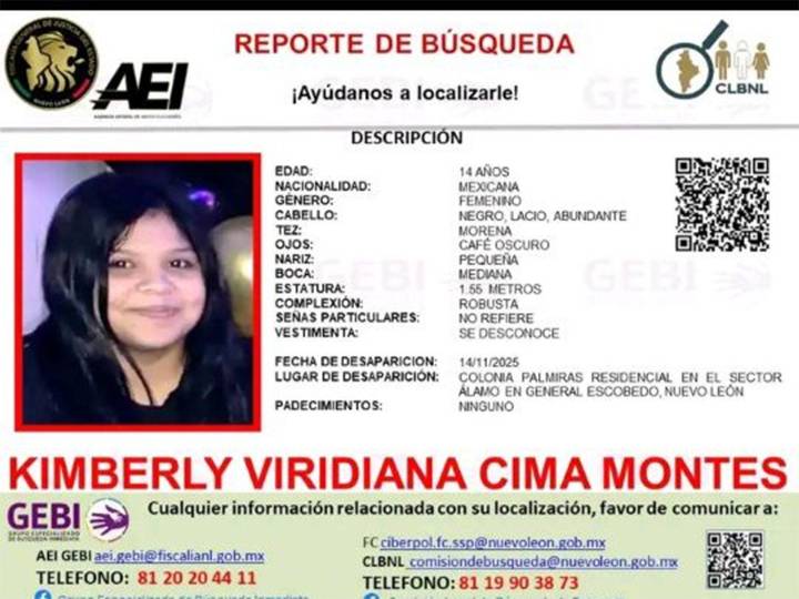 Desaparece niña de 14 años; 'es muy tranquila, pero conocía a alguien de Roblox'