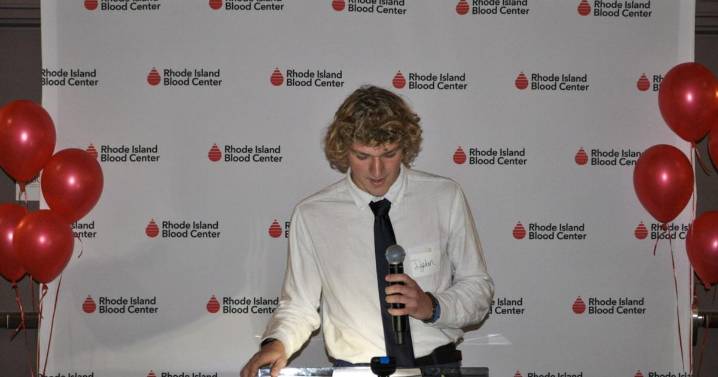 Dylan Tallardy honored by Rhode Island Blood Center