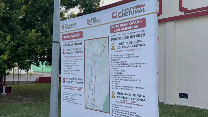 Incorporan nuevas colonias y puntos de servicio en la ruta piloto Sian Ka’an en Chetumal