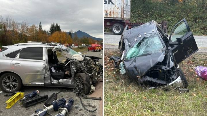 Major car crash causes lane closures on eastbound I