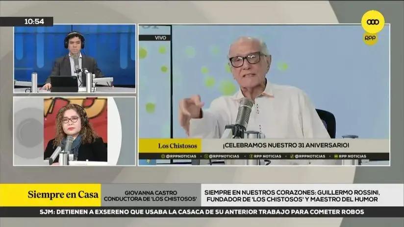 Giovanna Castro se conmueve al despedir a Guillermo Rossini: “Era una leyenda viviente”
