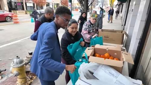 United Community Center of Westchester forced to set up outside after building damaged by flood