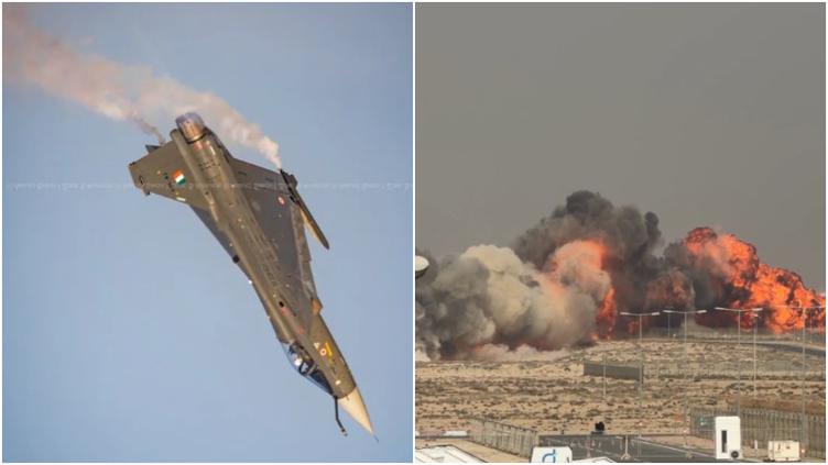 Avión de combate se estrelló en show aeronáutico en Dubái 🎦