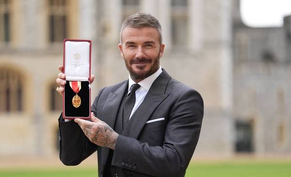 David Beckham, nombrado caballero británico por sus servicios al deporte y la beneficencia