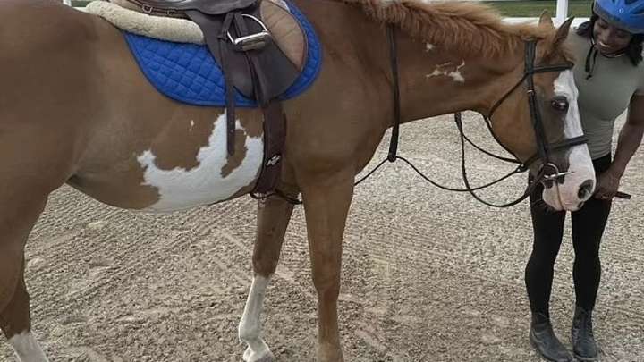 Simone Biles cambia el tapiz por la montura