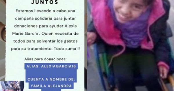 Todos por Alexia: salteña necesita la ayuda de todos para poder pagar su tratamiento