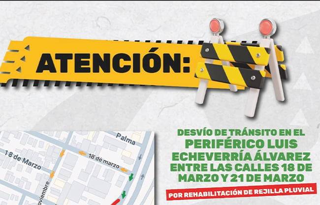 Tome nota: desvío vehicular en LEA por obra de rehabilitación