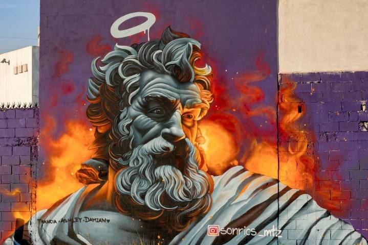 Murales llevan color a calles de Mitras Poniente en García