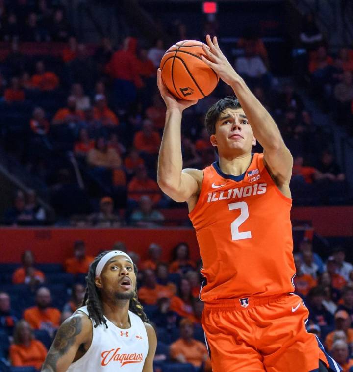 Andrej Stojaković scores 24 points as No. 13 Illinois beats Texas Rio Grande Valley 87