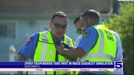 First responders take part in mass casualty...