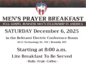 Bemidji Area Full Gospel Businessmen's Fellowship to meet Dec. 6