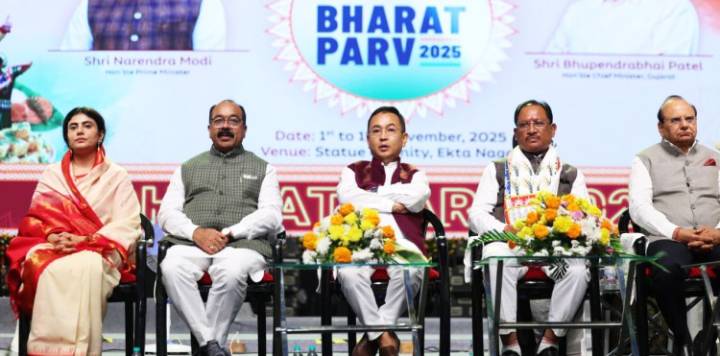 CM highlights National Unity & Cultural Heritage at Bharat Parv 2025
