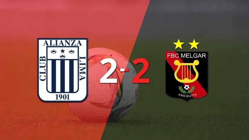 Liga 1: Alianza Lima rescató un empate agónico frente a Melgar