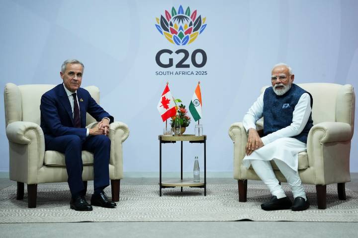Carney and Modi agree to restart stalled Canada