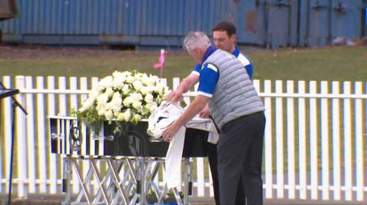 Tears flow as shattered family and friends say goodbye to Ben Austin at funeral