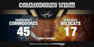 Vanderbilt Dominates Kentucky 45