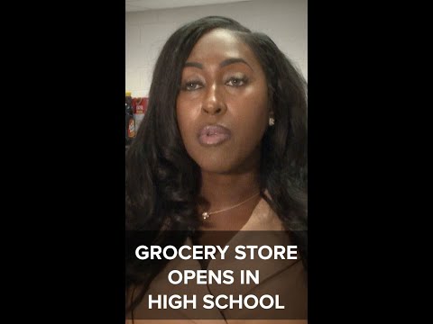 Free grocery store opens inside Covington high school
