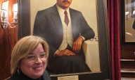 Carmen Yulín Cruz participó de la develación del retrato de Pedro Albizu Campos en el Club Harvard
