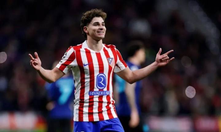 Con un gol de Julián Álvarez, Atlético de Madrid le ganó sobre la hora al Inter de Lautaro