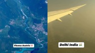 Viral Vienna-to-Delhi flight video shows shocking air pollution contrast: ‘From 8K resolution to blurred 90s camera’
