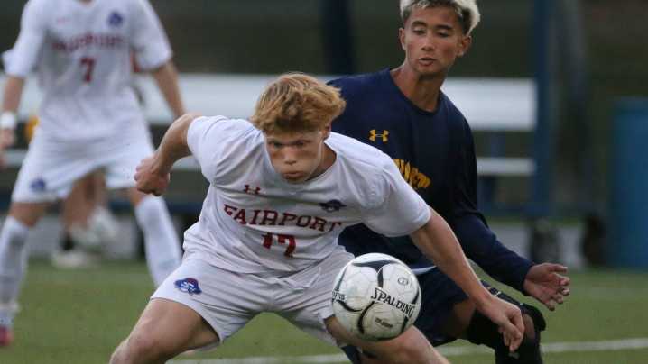 Fairport vs McQuaid score, updates from Section V soccer championship
