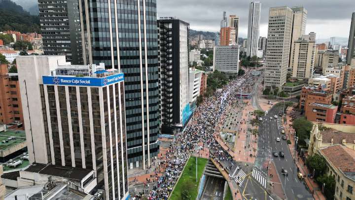 Prográmese, habrá marchas en Bogotá del 26 al 30 de noviembre; advierten posibles problemas de movilidad
