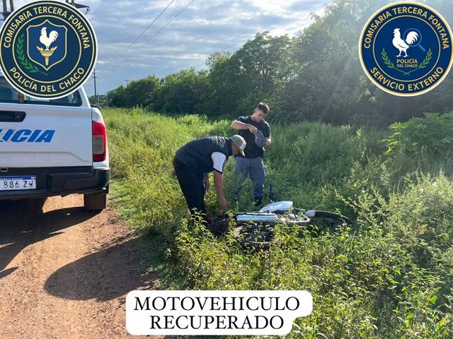 FONTANA: Recuperaron Una Moto Robada En Tras Una Persecución