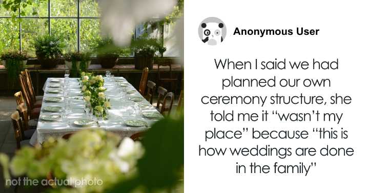 Hey Pandas, AITA For Telling My Partner’s Family They Cannot Use My Wedding As A Community Event?