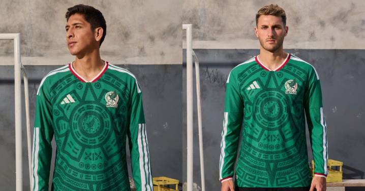 Selección mexicana recupera el calendario azteca en el jersey que usará para el Mundial 2026