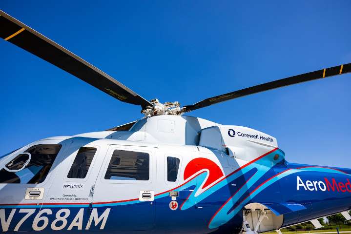 Driver ejected in rollover crash, airlifted to hospital