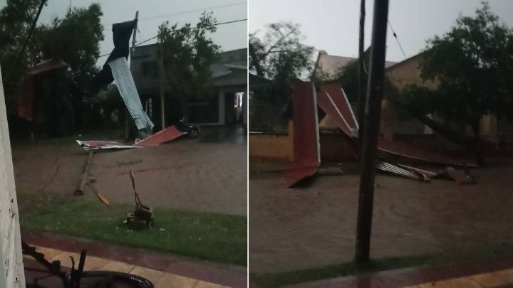 Fuerte temporal con lluvia, viento y granizo golpeó a Frías y zonas aledañas