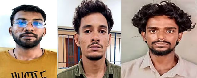 Mangaluru: Three including medical student arrested for drug peddling in Bagambila, Gandi