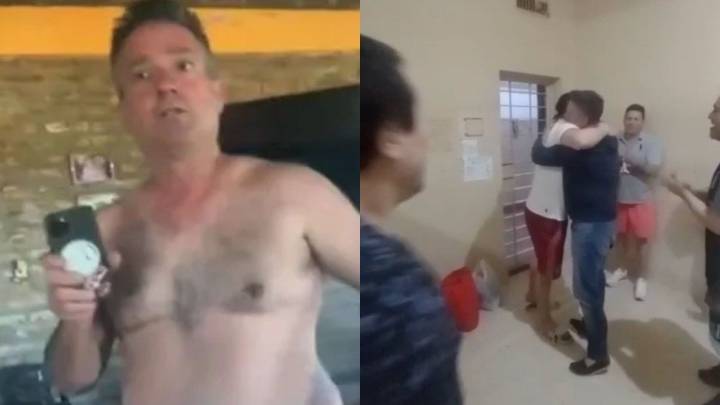 Liberan a concejal libertario detenido por violencia de género: el video festejando con presos