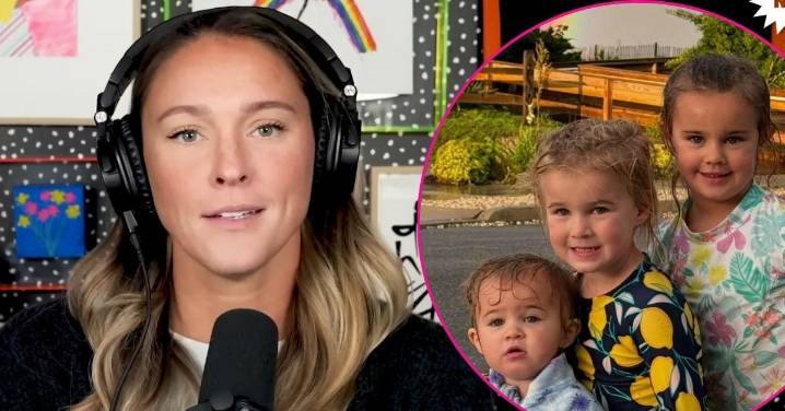 Kylie Kelce Laughs as Her Kids Call Out Dad Jason's 'Big' B---