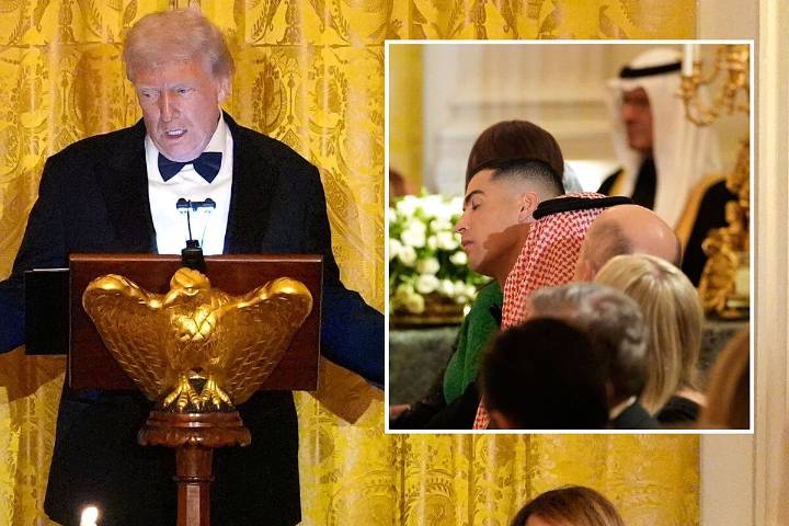 Cristiano Ronaldo provoca que Donald Trump lo admire... su hijo quedó tan sorprendido que no tuvo opción