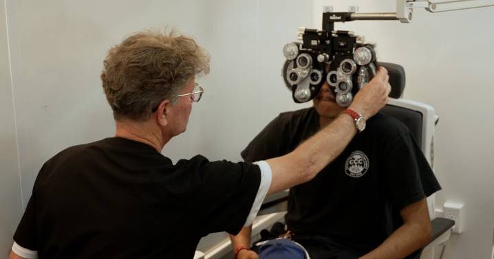 Local California Conservation Corps members receive free vision care at mobile 'Eyes of Hope' clinic