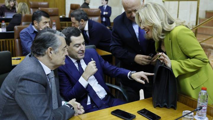 El PP se enfrenta a Vox por su rechazo a los presupuestos de Andalucía: "Están subiditos, pero la democracia no les sienta bien"