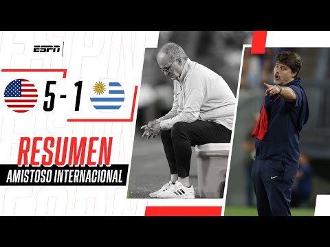 Uruguay vs. Estados Unidos (1-5): ver resumen y goles del partido amistoso 