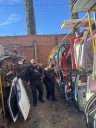 Inspecciona SSPE yonkes y lotes vehiculares en Parral como parte de acciones de disuasión del delito