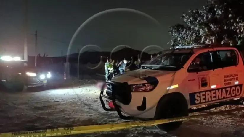 Dos hombres fueron asesinados en descampado de San Martín de Porres
