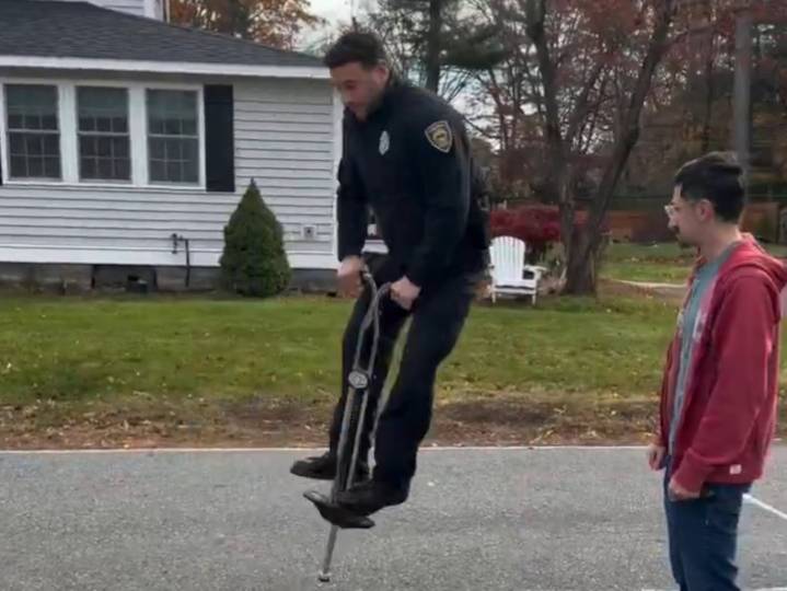 Police try pogo stick jumping, UFO sighting explained, and a lost dog is found 46 days later