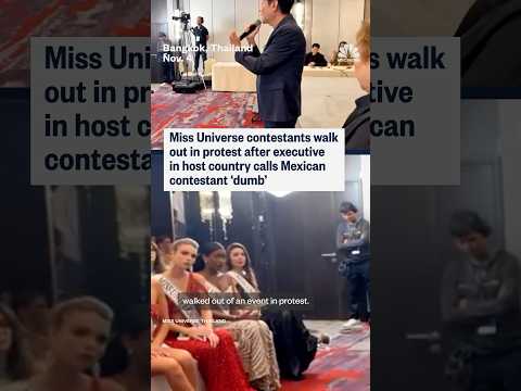 Miss Universe contestants walk out in protest